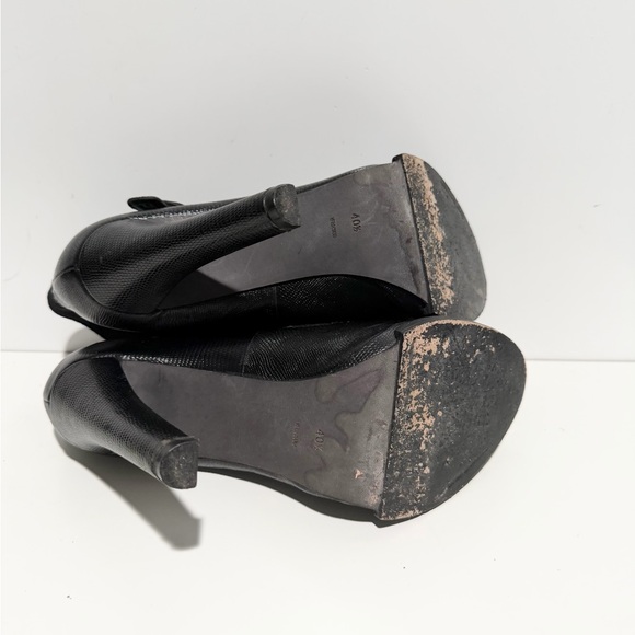 Alexander Wang Black Leather Monique Platform Booties Size 40.5 - Picture 7 of 9